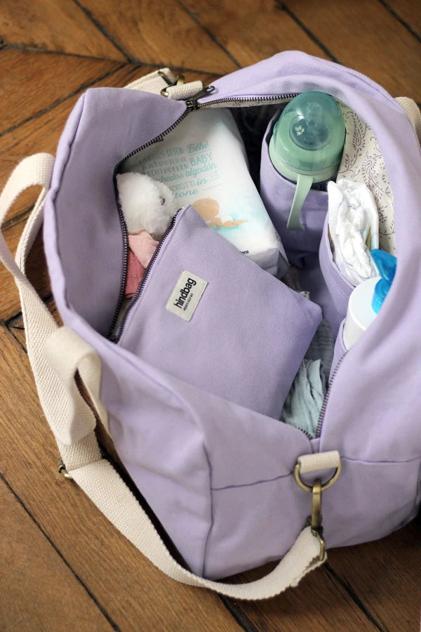 Sac langer Charlie et sa pochette Lou Lilas