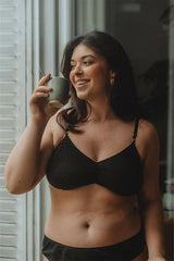 Soutien-gorge en lin bio noir ou blanc -