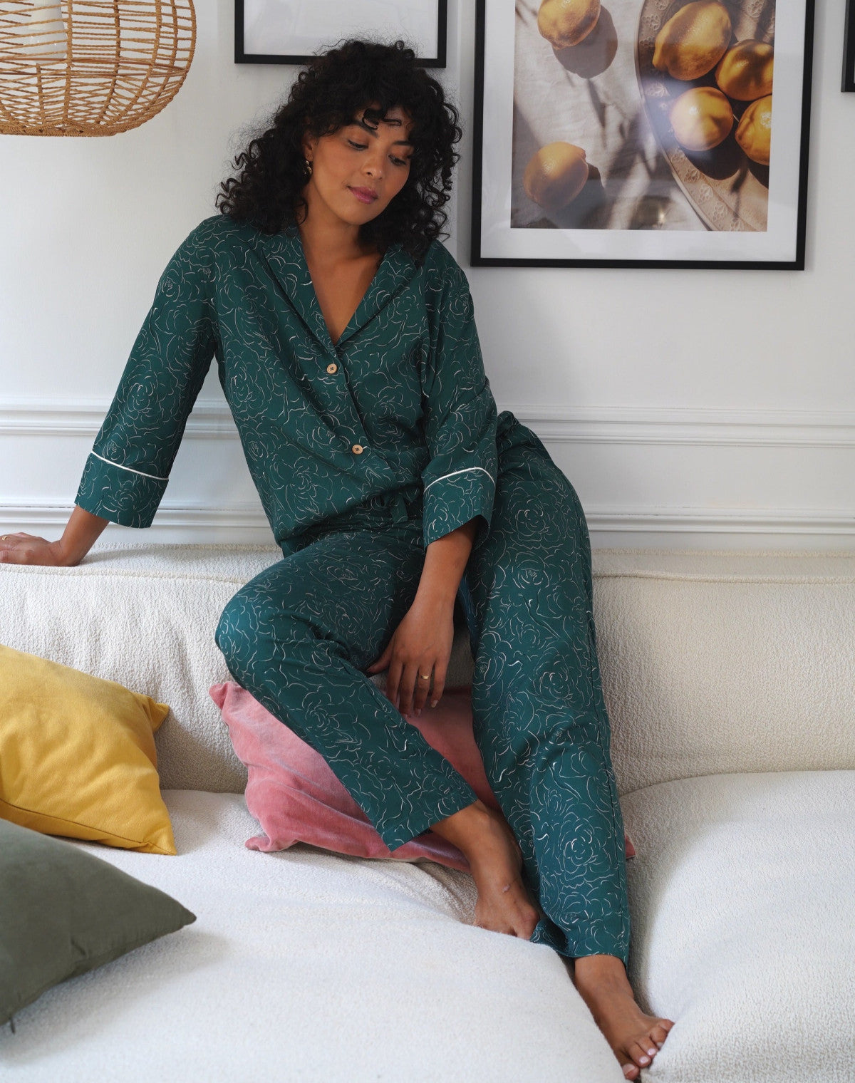 Ensemble Pyjama Coton Bio et TENCEL™ pour Femme