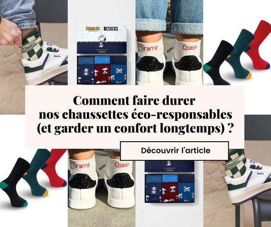 Comment faire durer tes chaussettes éco-responsables (et garder ton confort longtemps) ? Découvrir l'article