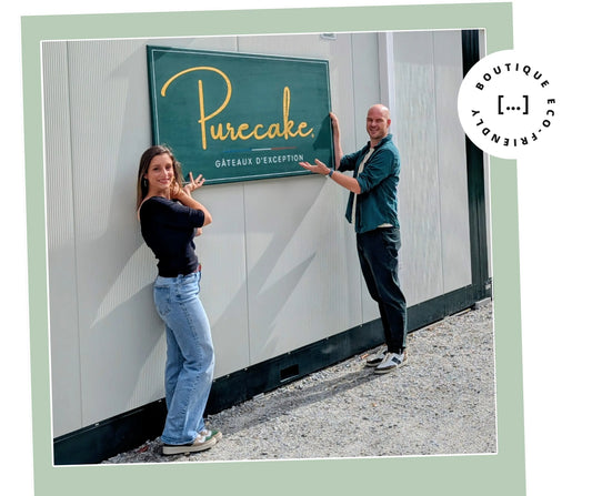 Romain et Sarah, fondateurs de la marque Purecake.