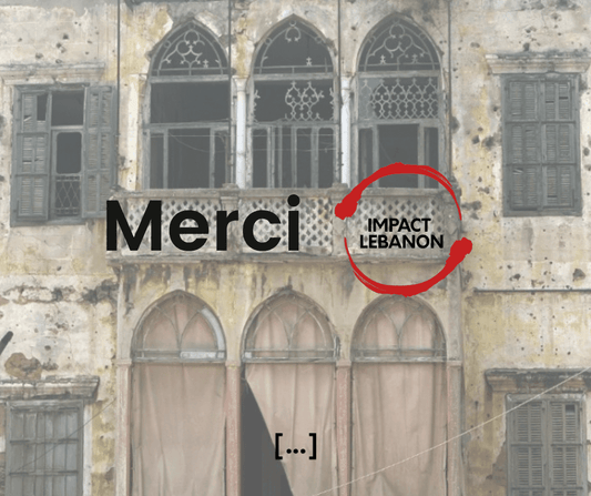 dons recoltés pour impact lebanon meanwhile boutique