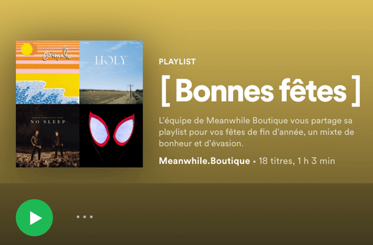 63 minutes de musique, la playlist de Meanwhile Boutique