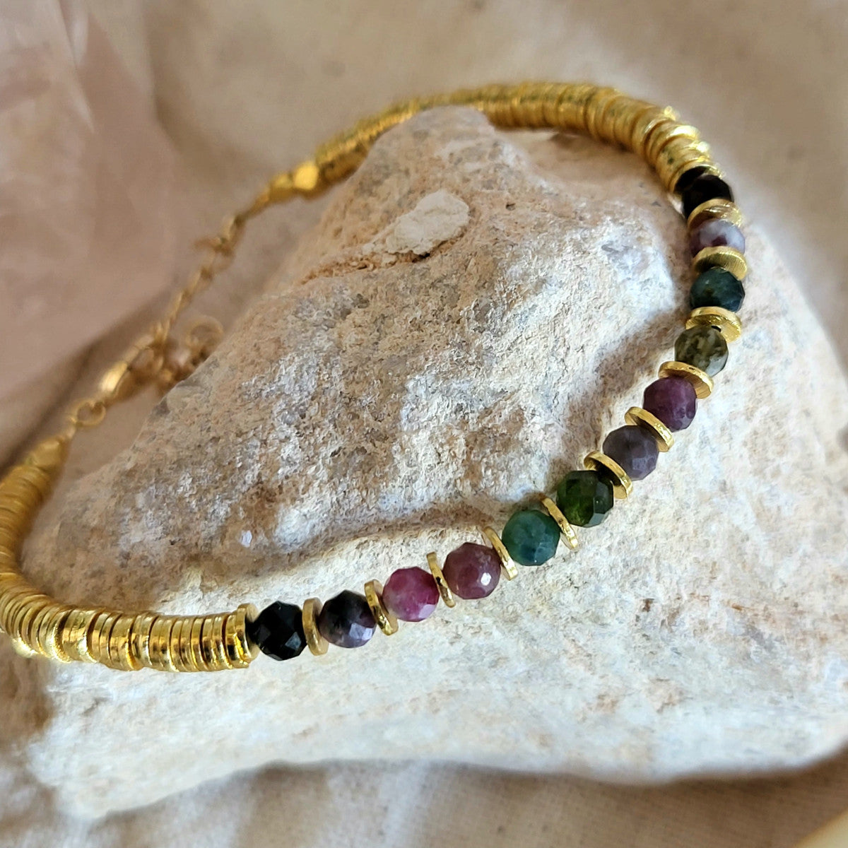 Bracelet en or et tourmaline I Gypsy