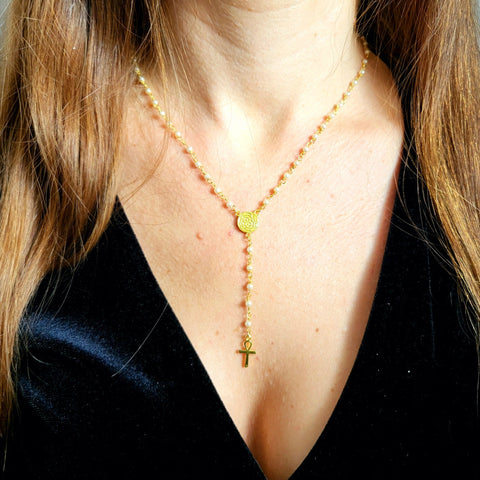 Collier médaillon prêtresse Marie-Madeleine