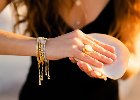 Bracelet de liberté en pierre de lune