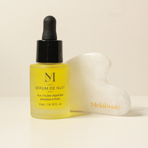 Coffret duo Gua sha + sérum de nuit