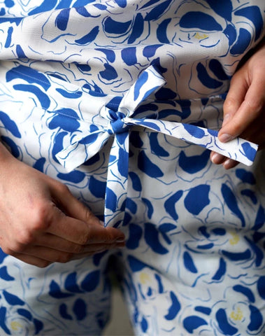 Pantalon de pyjama I Archipel bleu et blanc