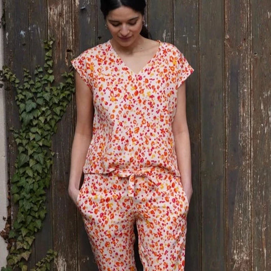 Ensemble pyjama t-shirt + pantalon I Lueurs d'été