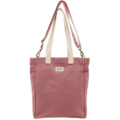 Sac cabas vertical Rose en coton bio