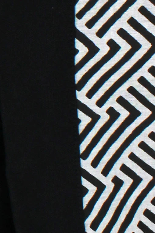Sac baguette Noir en coton bio