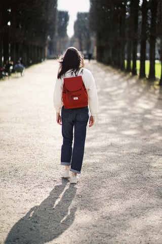 Sac à dos en coton bio Eliot Terracotta