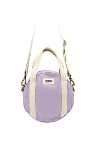 Sac à main rond en coton bio Lilas - Louis