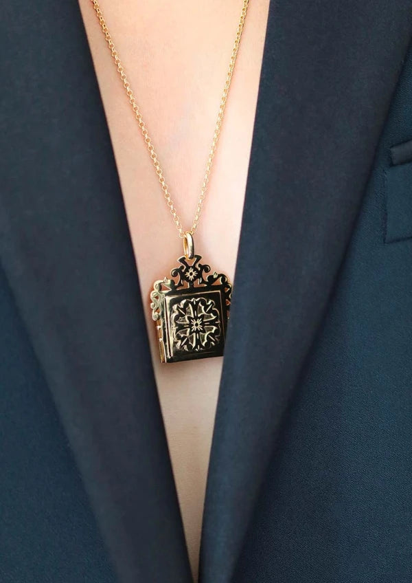 Collier plaqué or à ornement ouvragé I Henriette