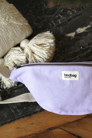 Sac banane Lilas en coton bio -