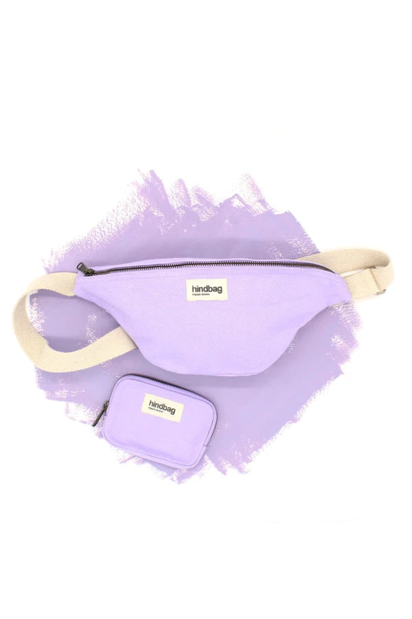 Sac banane Lilas en coton bio -