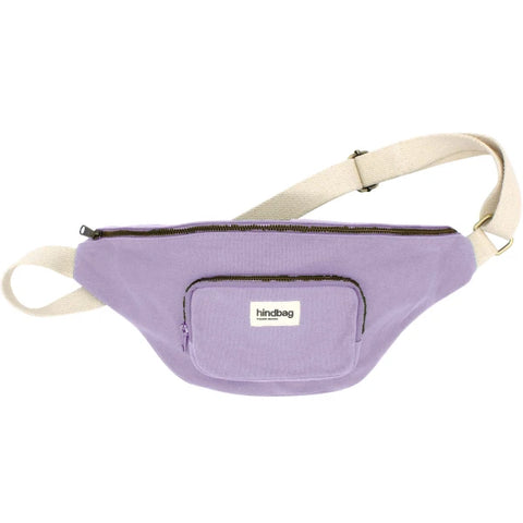 Sac banane XL Lilas en coton bio