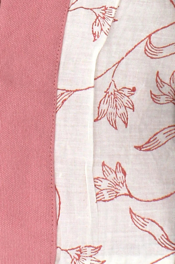 Pochette matelassée Blush en coton bio - Isha