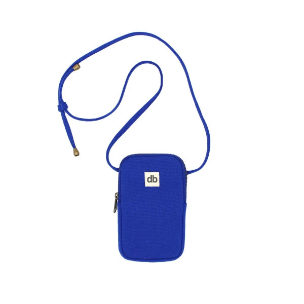 Pochette téléphone avec cordon Bleu électrique - Bill