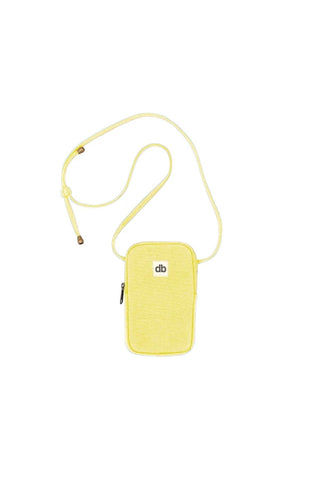 Pochette téléphone à anse Citron en coton bio - Bill