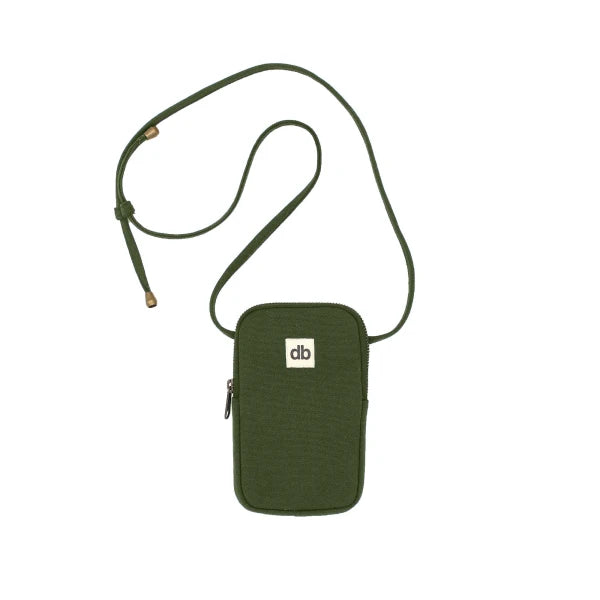 Pochette téléphone à anse Olive en coton bio - Bill