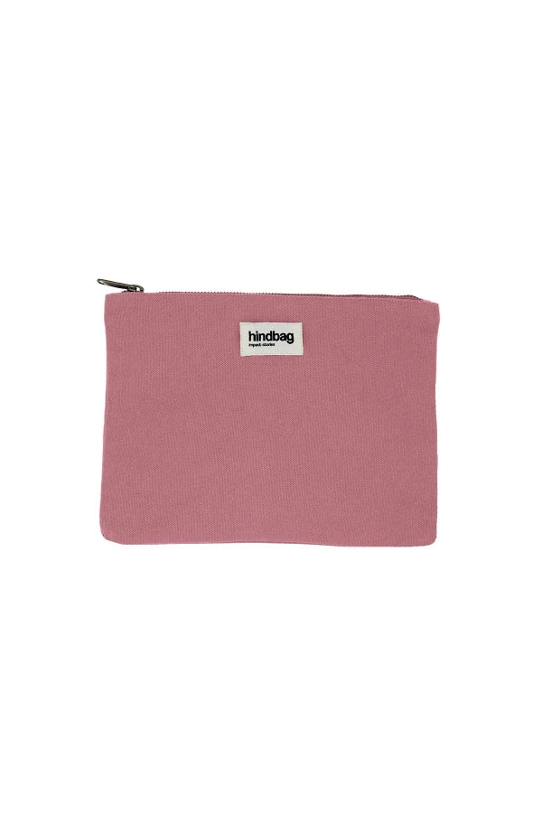 Pochette Rose blush en coton bio - Ema