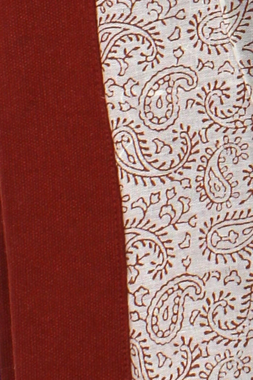 Pochette avec dragonne Terracotta en coton bio - Isha