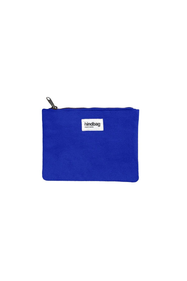 Pochette Bleu électrique en coton bio - Lou