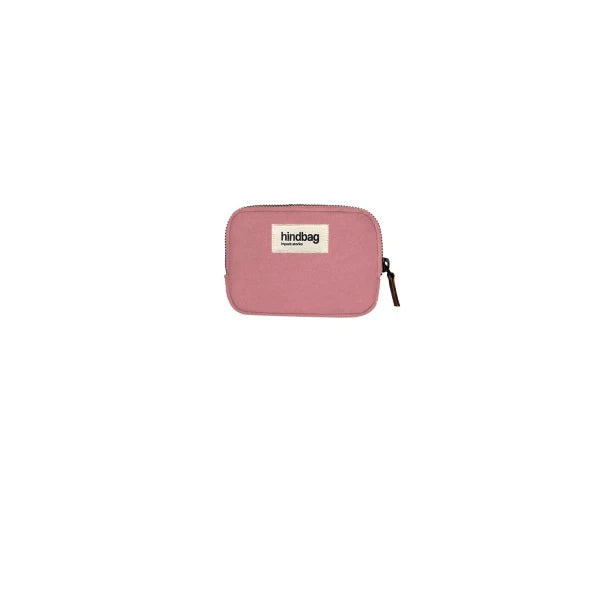 Porte-monnaie Rose blush en coton bio - Lili