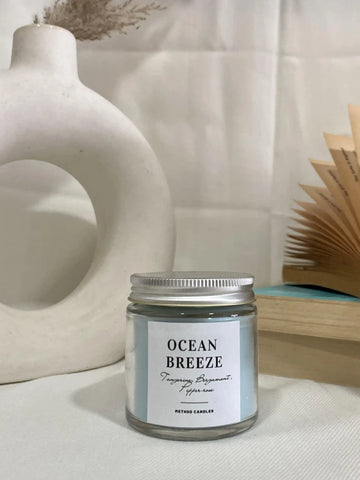 Bougie en cire de soja au senteur de brises océaniques