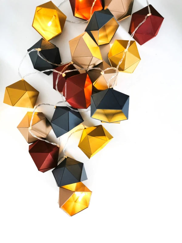 Guirlande lumineuse Origami Boho