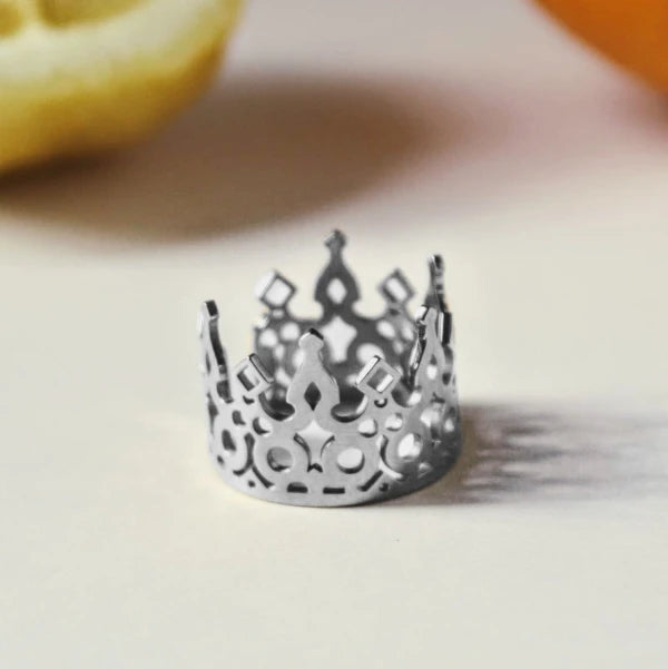 Bague couronne argentée I Lemon Queen