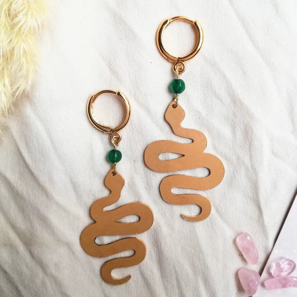 Boucles d'oreilles - Kundalini Serpent