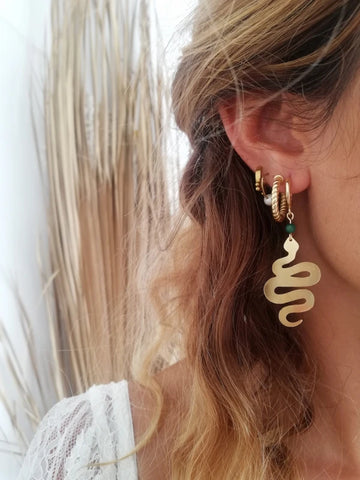 Boucles d'oreilles - Kundalini Serpent