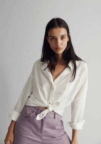 Chemise femme vegan en coton bio - Hanako