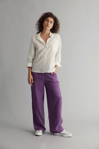 Chemise femme vegan en coton bio - Hanako