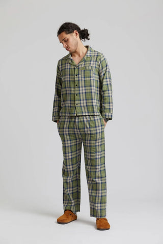 Ensemble de pyjama en coton bio pour hommes vert sapin - JIM JAM