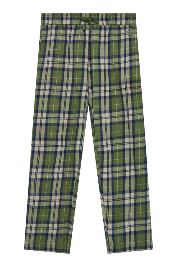 Pantalon de pyjama en coton bio pour femmes vert sapin - JIM JAM