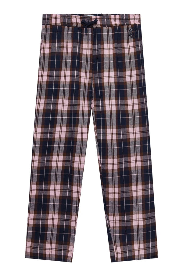 Pantalon de pyjama en coton bio pour femmes mauve - JIM JAM