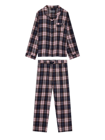 Ensemble de pyjama en coton bio pour femmes mauve - JIM JAM