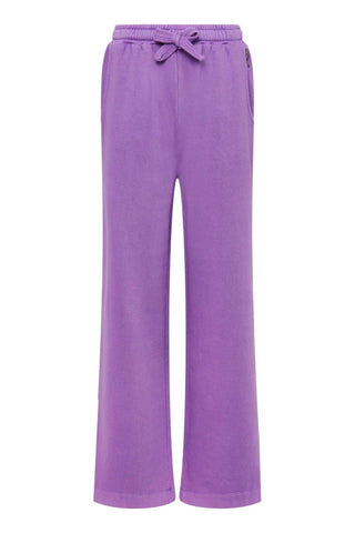 Jogging évasé en coton bio Lilas - Soleil