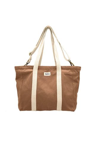 Sac Cabas en coton bio Beige Cannelle - Cesar