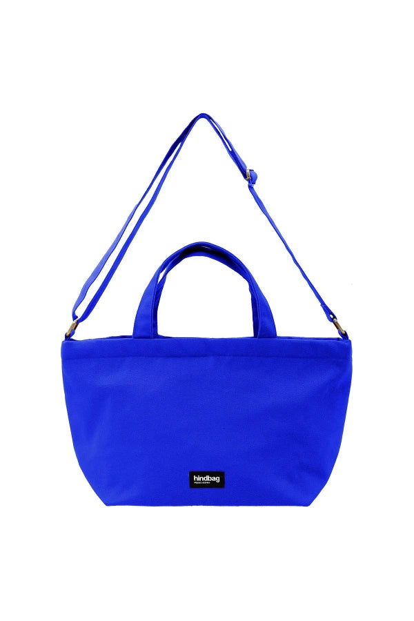 Sac cabas Bleu électrique en coton bio - Alba