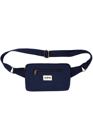 Sac banane en coton bio bleu marine - Harry