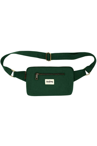 Sac banane rectangulaire en coton bio vert Sapin - Harry