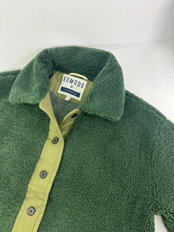 Manteau en polaire recyclée PET Ivy vert - Lexi