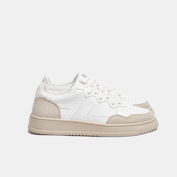 Chaussures unisexes blanches en matières recyclées