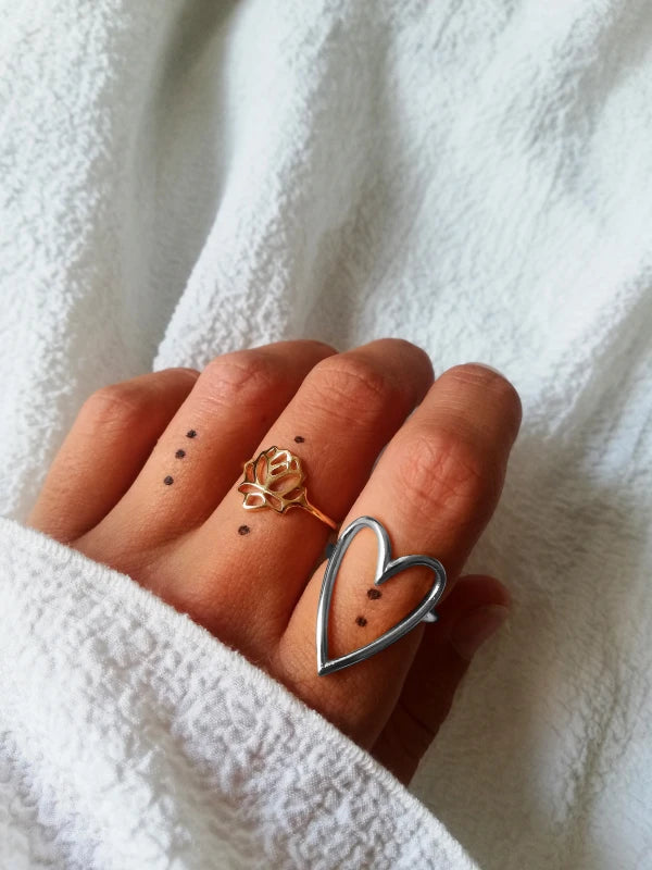 Bague coeur- S'aimer