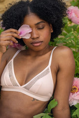 Soutien-gorge en coton bio Rose pâle - Savannah