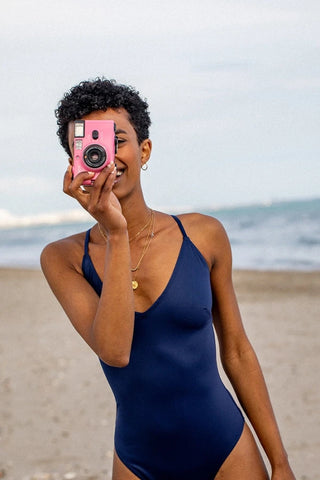 Maillot de bain bleu marine - Tana